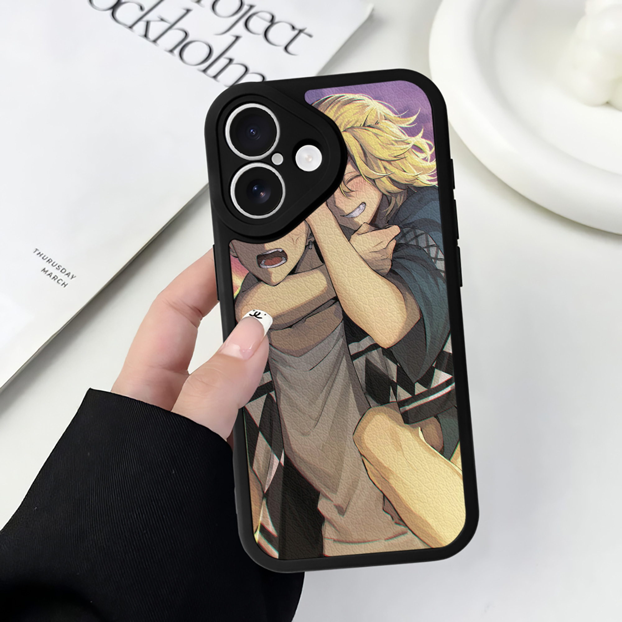 （画像用） 東京リベンジャーズ Tokyo Revengers 【iPhone 16シリーズ対応】シリコンスマホケース（レザー調） 材質：シリコン